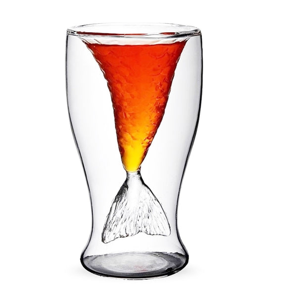 Novelty Creative Crystal Mermaid Cup Glass