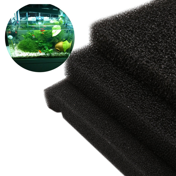 50cmx50cmx2cm Universal Black Filtration Foam Aquarium Fish Tank Biochemical Filter