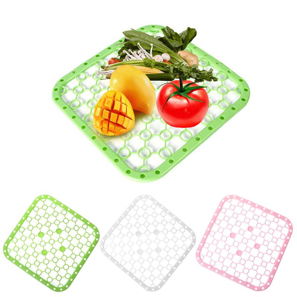 Multifunction Silicone Table Placemat Vegetables Dishes Sink Drying